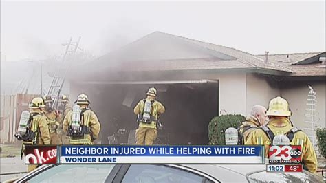 Neighbor Injured While Helping With Fire Youtube