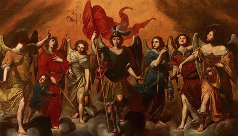 The Seven Archangels Painting By Massimo Stanzione Pixels Merch