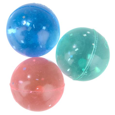 Glitter Bouncy Ball Assortment Hornernovelty