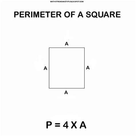 Perimeter Of A Square ~ Maths Tricks And Tips