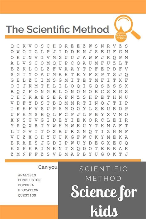 14 Best Images Of Scientific Method Word Search Worksheet Scientific