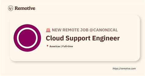 Hiring Cloud Support Engineer Canonical