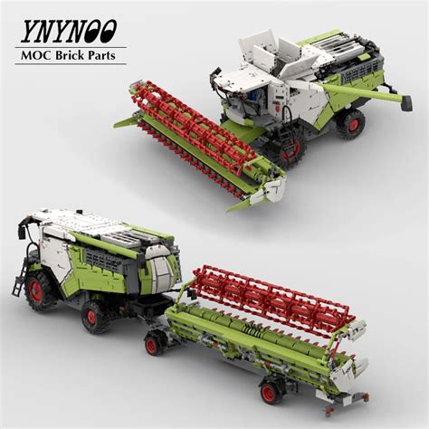 New 2021 Technical Tractor 8900 Combine Harvester Electric Rc Moc