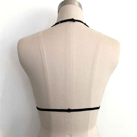 Photno Women Hollow Translucent Underwear Sheer Lace Strap Lingerie Bra