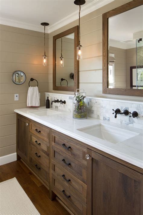 Bertch's bath cabinet collection offers rustic alder in most door styles, including those typically used in a modern rustic bathroom. 34 Rustic Bathroom Vanities And Cabinets For A Cozy Touch ...