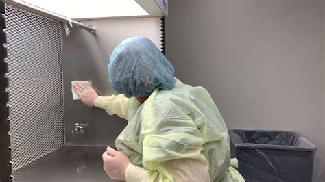 Demonstration Cleaning The Laminar Flow Hood Youtube
