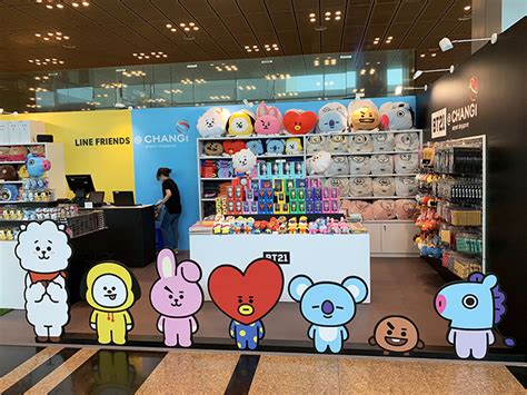 Where to buy official line friends bt21 merchandise, bts cds, posters, stickers, unofficial merchandise and attend idol birthday events in prices of bt21 merchandise are about double what you would pay in line friends store in korea and in line of what you would pay on ebay, amazon. A BT21 & LINE FRIENDS Pop-Up Store Has Landed At Changi ...