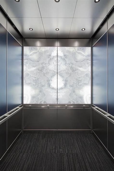 Levele 106 Elevator Interior With Lightplane Panels In Vivistone Pearl