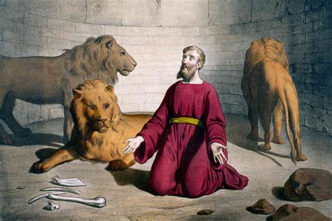 Daniel In The Lions Den Cartoon Christian Bible Clipa
