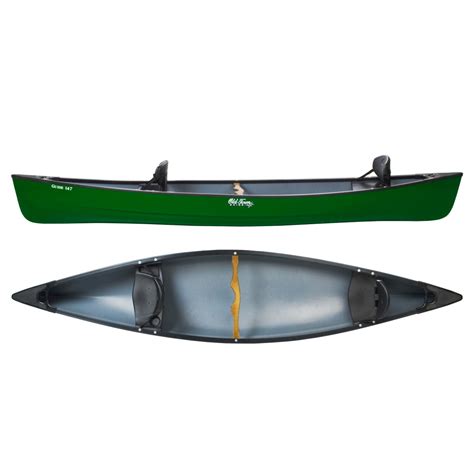 The old town guide recreational canoe series is available in two sizes: Old Town Guide 147 Canoe - 14'7" 2457A - Save 20%
