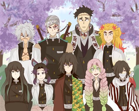 A battle between akaza and kyojuro rengokuoccurs, and as a result of the fight, kyojuro dies from his wounds and leaves an empty hashira spot, while akaza flees with his life. Demon Slayer: Kimetsu no Yaiba - Pillars by lightofthedeep ...