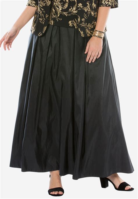 Taffeta Skirt By Alex Evenings Plus Size Dresses Roamans