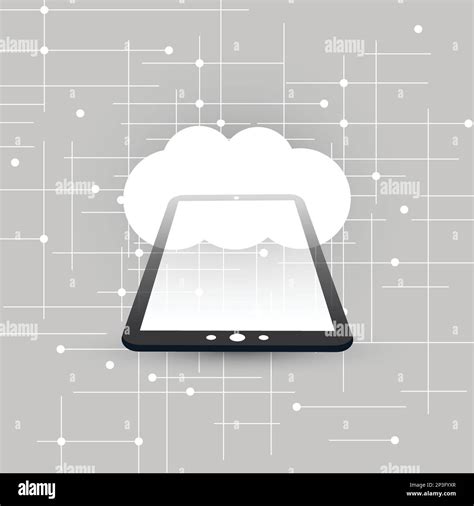 Cloud Computing Design Concept With Tablet Pc Digital Network