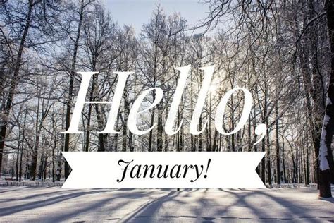 Hello January Photo The Beginning Of The New Year Greeting Card Stock