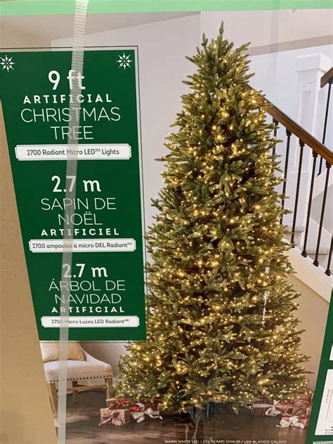 9 Foot Pre Lit Christmas Tree Costco Best Decorations