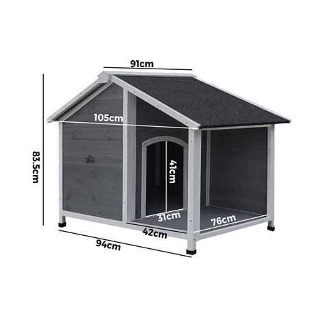 Alopet Dog Kennel Kennels House Outdoor Pet Wooden Large Cage Cabin Box