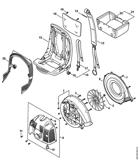 Stihl Br350 Fan Housing Shroud Back Plate Lawn And Turfcare