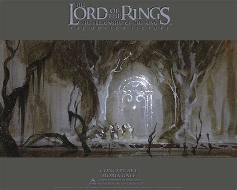 The Lord Of The Rings The Fellowship Of The Ring Concept Art Moria