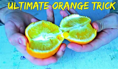 How To Easily Peel An Orange Using Your Bare Hands And Then Use The