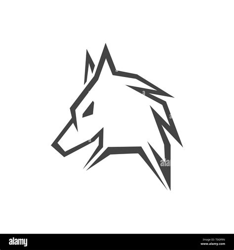 Wolf Head Icon Or Symbol Vector Stock Photo Alamy