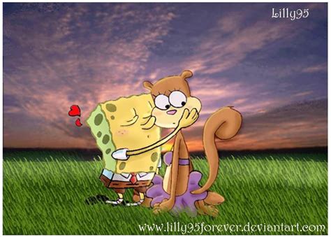 Spongebob And Sandy Lovers By Lillayfran On Deviantart Spongebob And