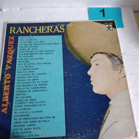 Disco Lp Alberto Vazquez Rancheras Álbum Meses Sin Intereses