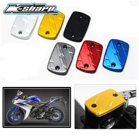 For Yamaha YZF R R Motorcycle Parts CNC Front Brake Fluid Reservoir Cap Cover FOR YAMAHA YZF