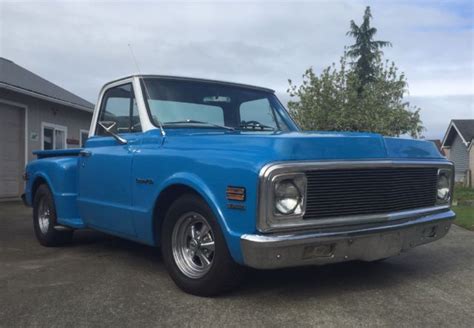 No Reserve 1972 Chevy C10 Shortbed Stepside W Buddy Bucket Seats