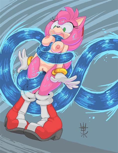 Rule 34 Amy Rose Bondage Breasts Chaos Sonic Female Gloves Green