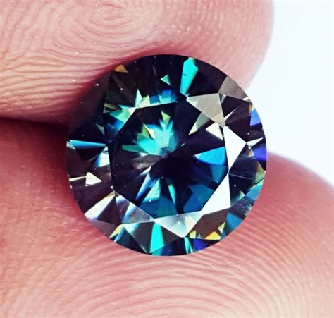 Synthetic Diamond Cut Moissanite Loose Gemstone Certified 230 Etsy