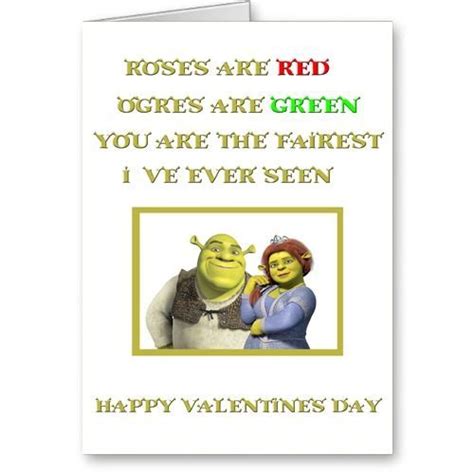 Shrek Valentines Card Shrek Birthday Birthday Cards Valentines Cards