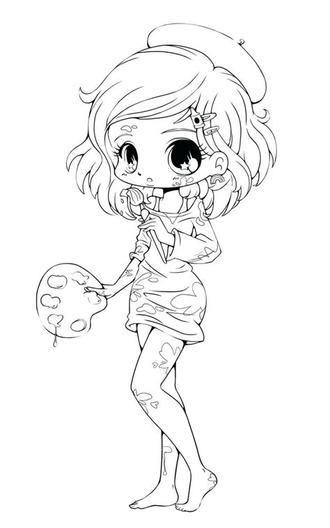 Cute Anime Girl Coloring Pages At Getcolorings Free Printable Colorings Pages To Print And