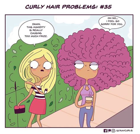 I Illustrated What Its Like Living With Curly Hair Curly Hair