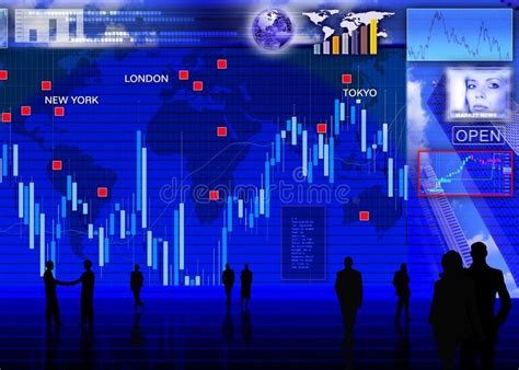 London is the hub of foreign exchange market. Foreign currency exchange market scene. Abstract business ...