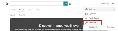 Turning Off Bing Image Feed Microsoft Community