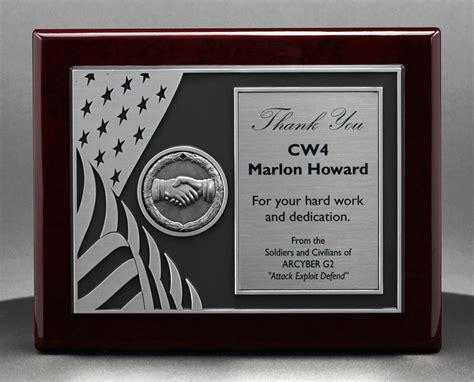 unique us military veteran service award of achievement