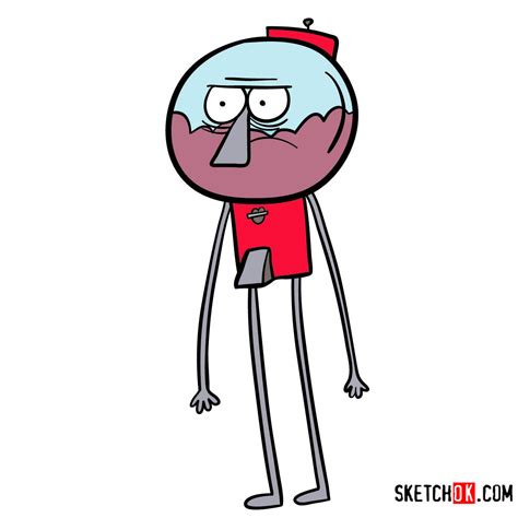 How To Draw Benson Regular Show Sketchok Easy Drawing Guides