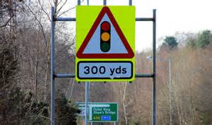 Traffic Signals Ahead Sign Belfast © Albert Bridge Geograph Ireland