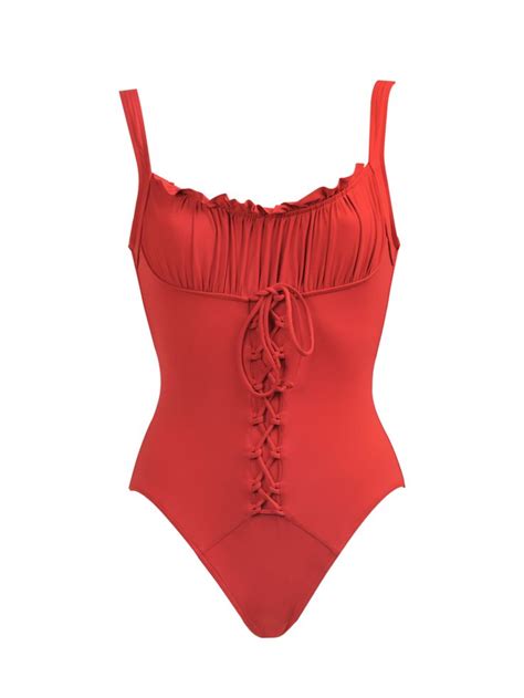 awasome one piece red bathing suits references melumibeauty cloud