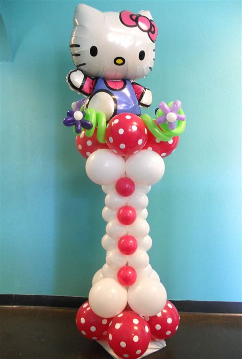 Hello Kitty Balloon Column Lewisville Plano Frisco Flower Mound