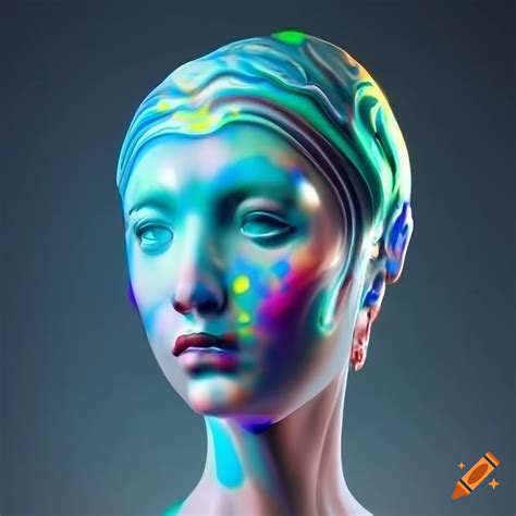 Photo Realistic Marble Sculpture With Vibrant Colors