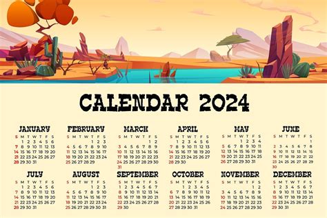 Download Calendar 2024 Wallpaper Royalty Free Stock Illustration