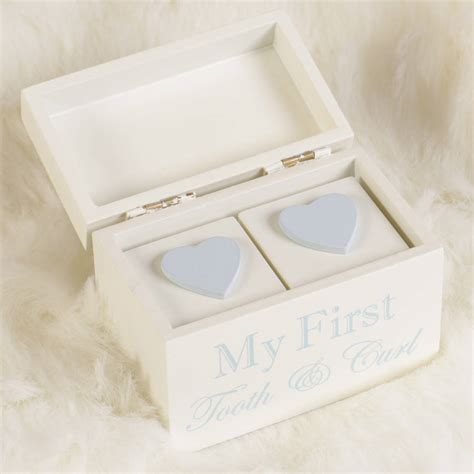 Babys First Tooth And Curl Keepsake Boxes By Bebe Beau