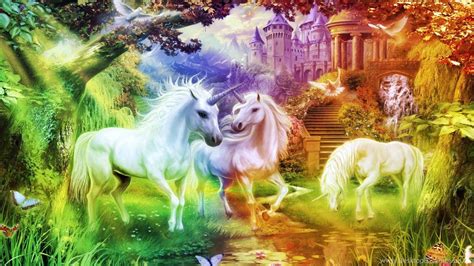 Do you believe in unicorns? High Resolution Wallpaper Unicorn Rainbow Unicorn ...