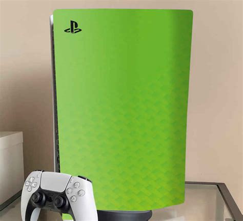 Green Carbon Playstation 5 Decal Tenstickers