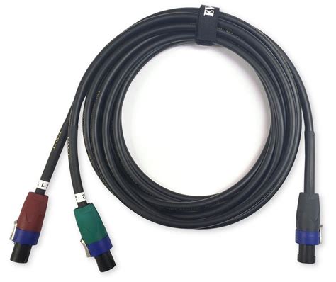 Nl4 To 2 Nl2 Speakon Breakout Splitter Cable