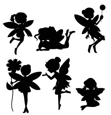 Cute Fairy Silhouette Svg