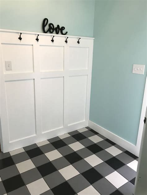Most mud is comprised of one part cement and three parts sand, and is installed extremely dry. Buffalo plaid tile flooring | Flooring, Tile floor, Mudroom