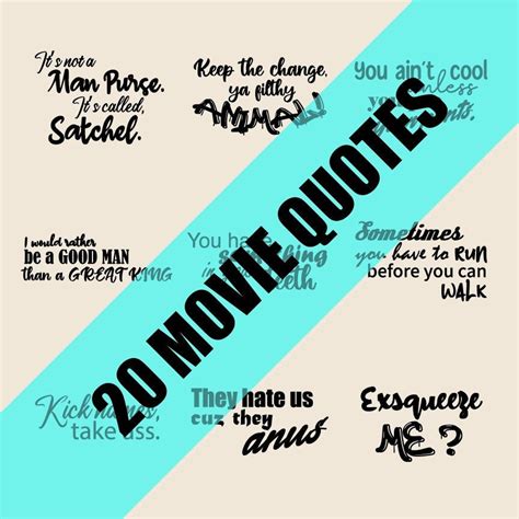 Movie Quotes Svg Bundle Svg File For Cricut Funny And Etsy Ireland
