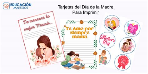 Tarjetas Del Día De La Madre Pdf Para Imprimir